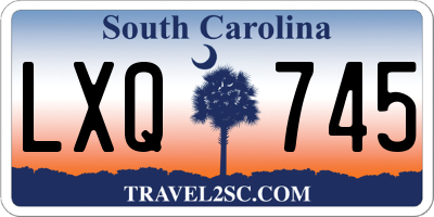 SC license plate LXQ745