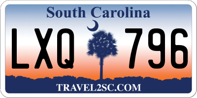 SC license plate LXQ796