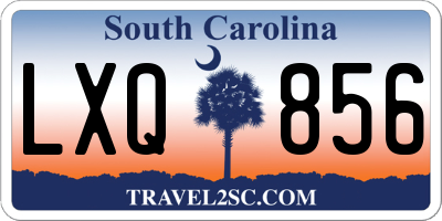 SC license plate LXQ856