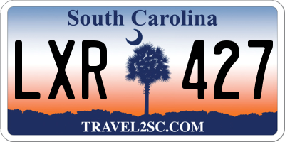 SC license plate LXR427