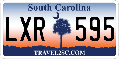 SC license plate LXR595