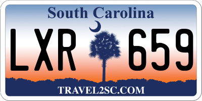 SC license plate LXR659