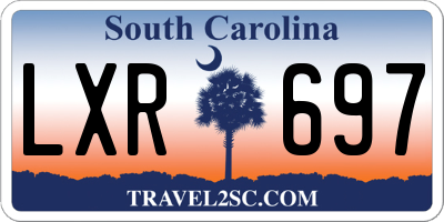SC license plate LXR697