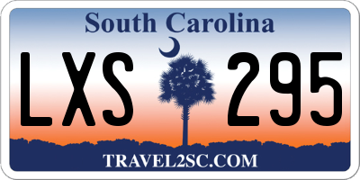 SC license plate LXS295