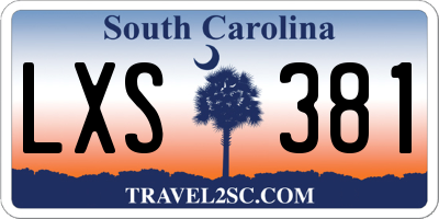 SC license plate LXS381