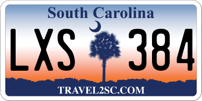 SC license plate LXS384
