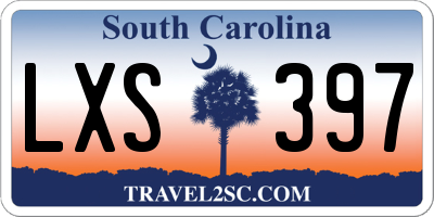 SC license plate LXS397