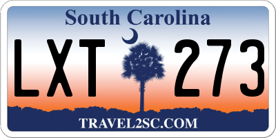 SC license plate LXT273