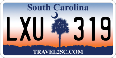 SC license plate LXU319