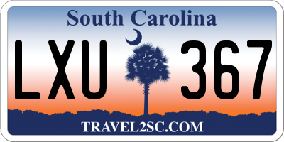 SC license plate LXU367