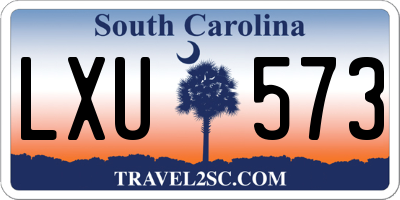 SC license plate LXU573