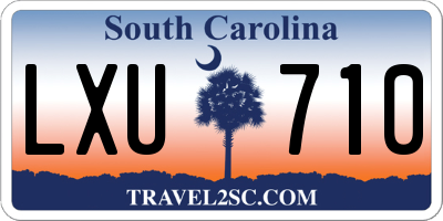 SC license plate LXU710
