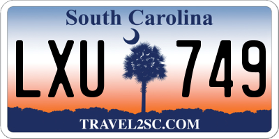 SC license plate LXU749