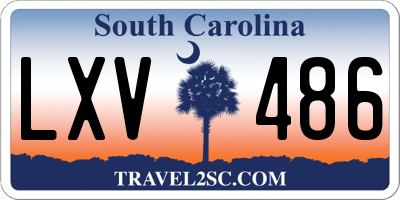 SC license plate LXV486
