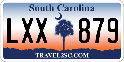 SC license plate LXX879