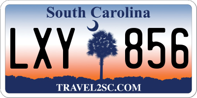 SC license plate LXY856