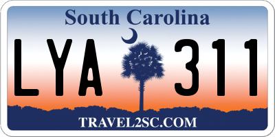 SC license plate LYA311