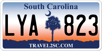 SC license plate LYA823