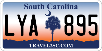 SC license plate LYA895