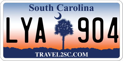 SC license plate LYA904