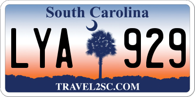 SC license plate LYA929