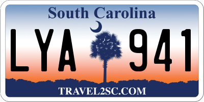 SC license plate LYA941