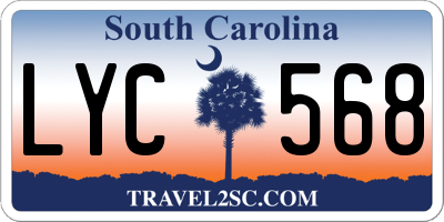 SC license plate LYC568