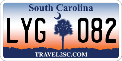 SC license plate LYG082