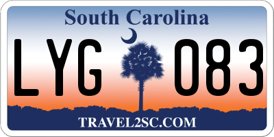 SC license plate LYG083