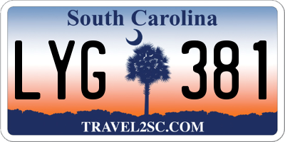 SC license plate LYG381