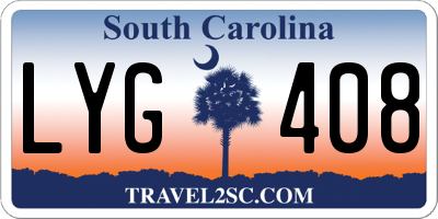 SC license plate LYG408
