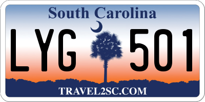 SC license plate LYG501