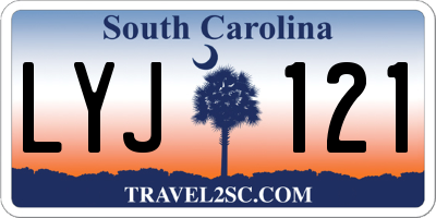 SC license plate LYJ121