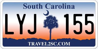 SC license plate LYJ155