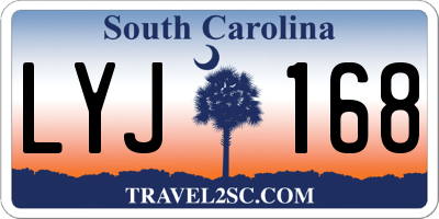 SC license plate LYJ168