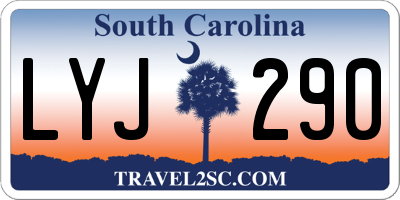 SC license plate LYJ290
