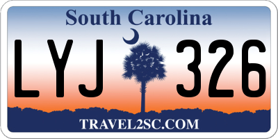 SC license plate LYJ326