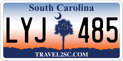 SC license plate LYJ485