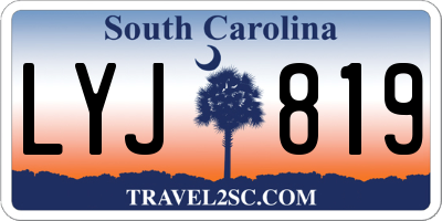 SC license plate LYJ819