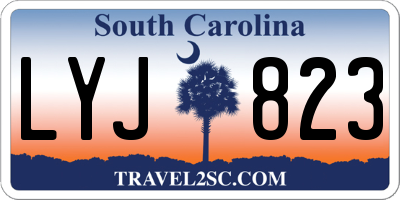 SC license plate LYJ823