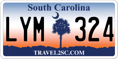 SC license plate LYM324