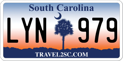 SC license plate LYN979