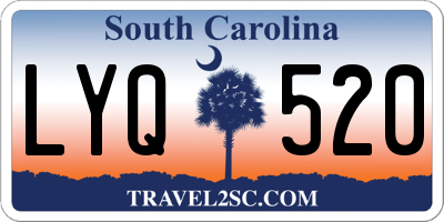 SC license plate LYQ520