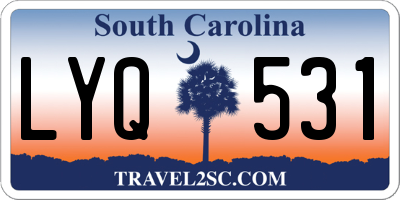 SC license plate LYQ531