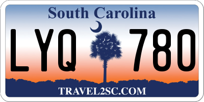 SC license plate LYQ780
