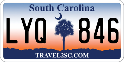 SC license plate LYQ846