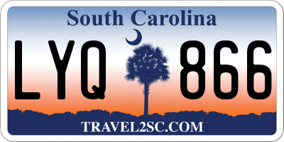 SC license plate LYQ866
