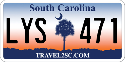 SC license plate LYS471