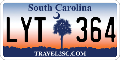 SC license plate LYT364