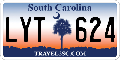 SC license plate LYT624